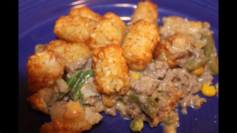 Tater Tot Hot Dish Recipe - YouTube