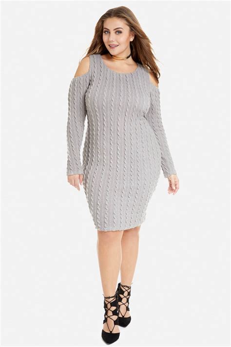 Check out our plus size sweater sweater dress selection for the very best in unique or custom, handmade pieces from our shops. Plus Size Casper Cold Shoulder Sweater Dress | Plus size ...