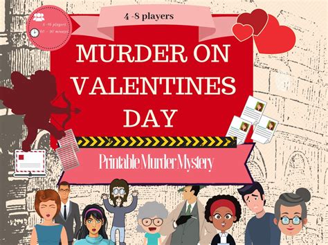 Valentines Day Murder Mystery Kit Murder Mystery Game Etsy Uk
