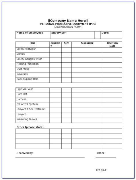 Office Safety Inspection Checklist Template
