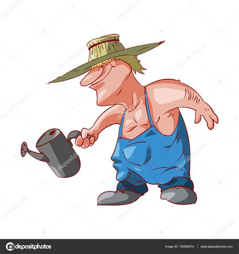 Cartoon Farmer Or Redneck — Stock Vector © Philllbg 130962814