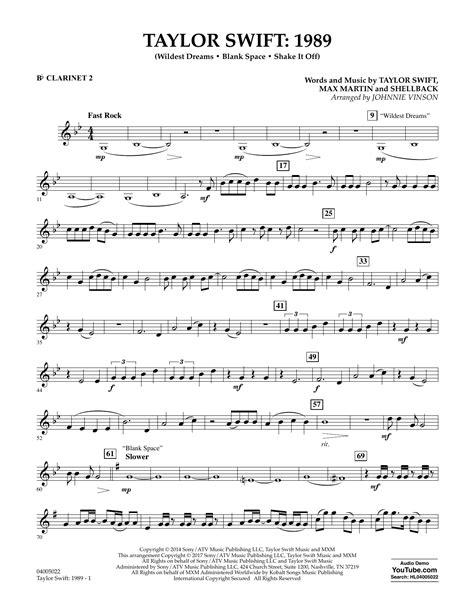 Clarinet Sheet Music
