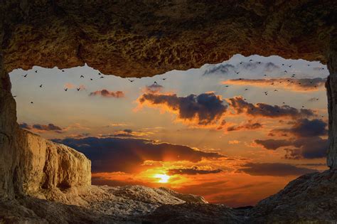 Cave Rock Sunset 8k Hd Nature 4k Wallpapers Images Backgrounds