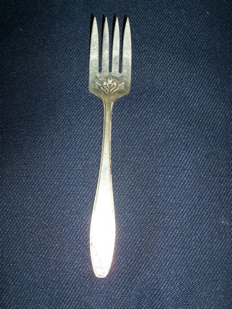 Vintage Wmrogers Silverplate 1929 Cold Meat Fork Haute Juice