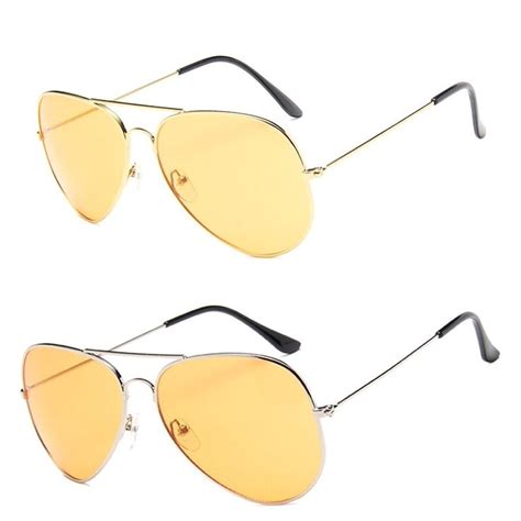 Drop Shipping Dokly 2017 Sunglass Trend Yellow Tinted Lenses Metal