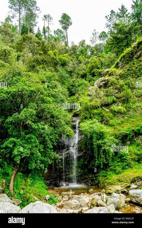 Bhalu Gaad Waterfall Hike Stock Photo Alamy