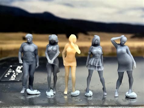 164 Scale Miniature People Resin Unpainted Great For Etsy