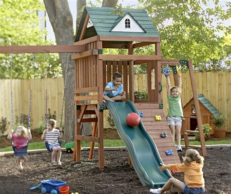 Kids Backyard Play Area Traditional Kids Other Metro By Lowes