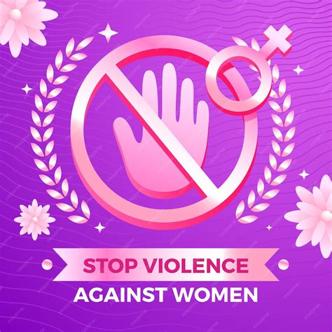 Detener La Violencia Contra Las Mujeres Vector Gratis