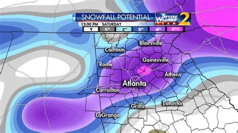 Atlanta Snow Winter Storm Watch Issued Ahead Of Expected 2 4 Inches In