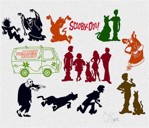 Scooby Doo Gang Silhouette