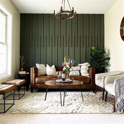 16 Living Room Accent Wall Ideas To Energize Your Space Accent Walls In Living Room Green