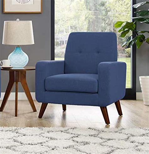 Dazone Accent Chair Modern Armchair Upholstered Linen Fabric Single