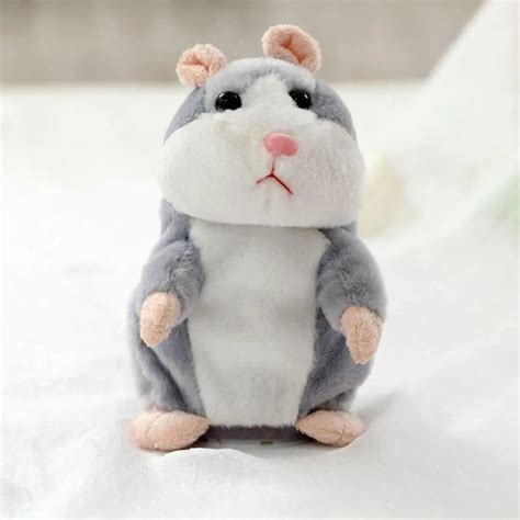 Cute Hamster Shape Talking Stuffed Plush Toys Voice Change Toy Cartoon