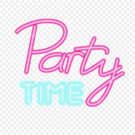 Lettering Neon Sign Party Time Lettering Neon Sign Party Time Disco