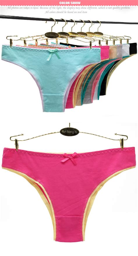 Yun Meng Ni New Type Beautiful Colorful Cotton Bikini Panties For