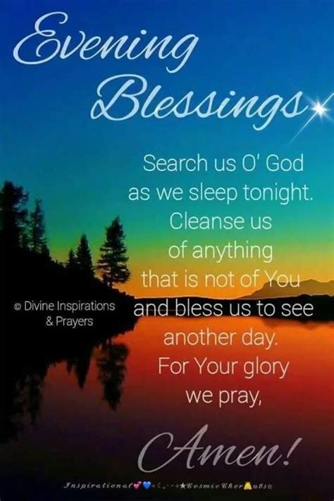 Evening Blessings Video Good Night Blessings Good Night Prayer