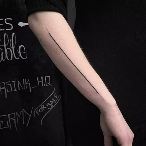Straight Line Tattoo Image By Jacob Gierke On Projects To Try Single