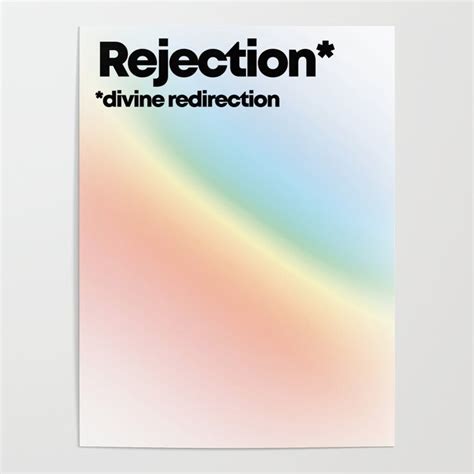 Rejection Divine Redirection Poster By Priyapng Society6