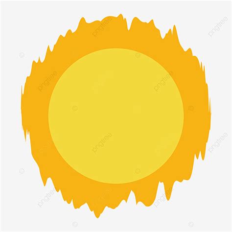 Redondo Cálido Color Sol Vector Sol Clipart PNG Color Cálido