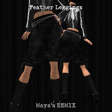 Second Life Marketplace Mayas Remix Feather Leggings