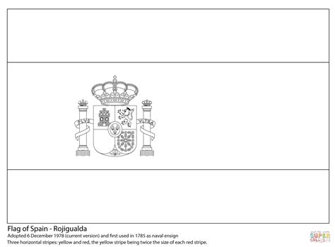 Flag of Spain coloring page | Free Printable Coloring Pages