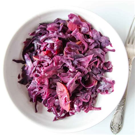 Braised Red Cabbage Apples The Food Blog