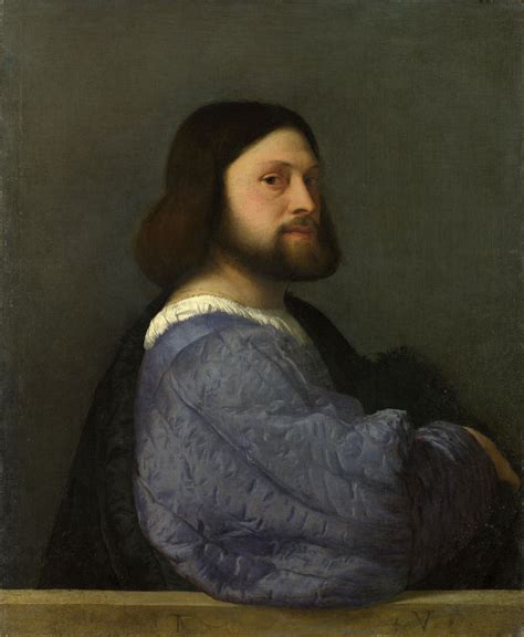 A Man With A Quilted Sleeve By Titian C Italian Renaissance
