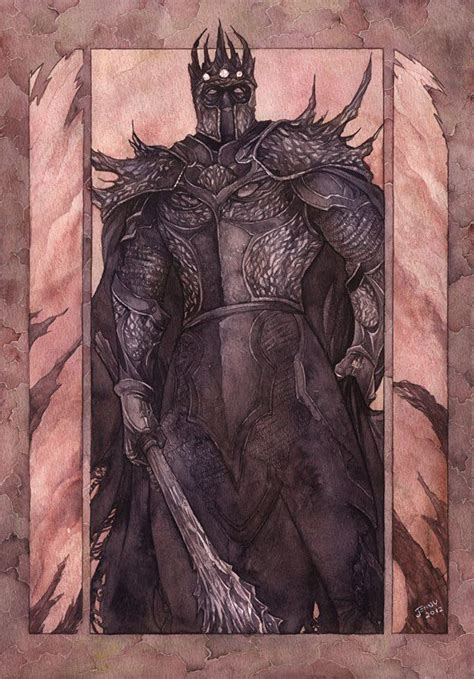 And Morgoth Came Watercolour 2012 Jenny Dolfens Blog Morgoth