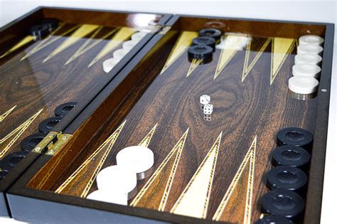 Wooden Backgammon Set Wooden Game Board Etsy