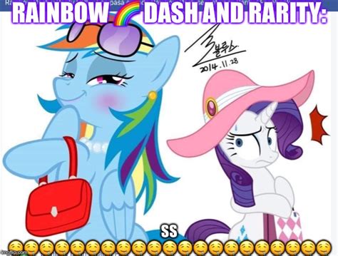 Sexy Rainbow Dash And Rarity Imgflip