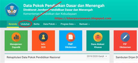 Cara mengunduh di komputer, perubahan, dan link unduh panduan. Cara Download Prefill Dapodik Terbaru - Kherysuryawan.id