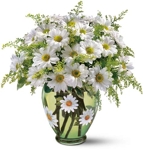 Teleflora S Crazy For Daisies Bouquet The Vase Is A Bit Much A