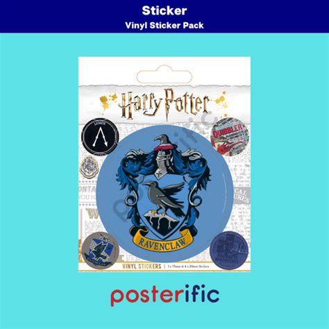 Harry Potter Ravenclaw Vinyl Sticker Pack 5 Pcs Lazada