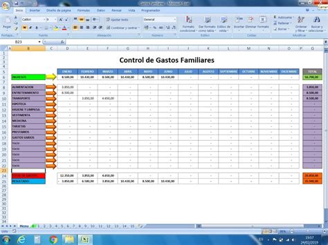 Control De Gastos Planilla De Excel Con Base De Datos Creada Por Porn