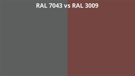 Ral 7043 Vs 3009 Ral Colour Chart Uk