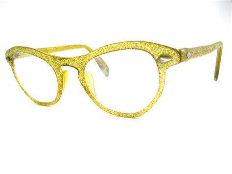 Gold Glitter Cat Eye Glasses Sparkly Awesome And Unique