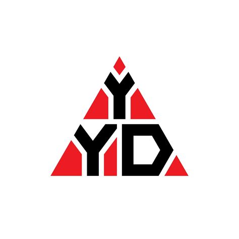 Yyd Triangle Letter Logo Design With Triangle Shape Yyd Triangle Logo