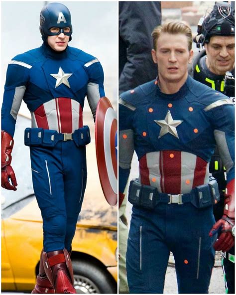 In The Captain America Movie Steve Rogers Gets A Pretty Great Outfit Consisting Of Red White