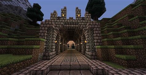 How to make a cave entrance in minecraft. Mountain Citadel Entrance Minecraft Map