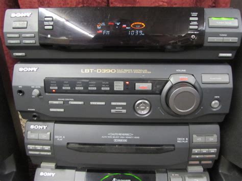 Lot Detail Sony Stereo System 5 Cd Changer And Dual Cassettes