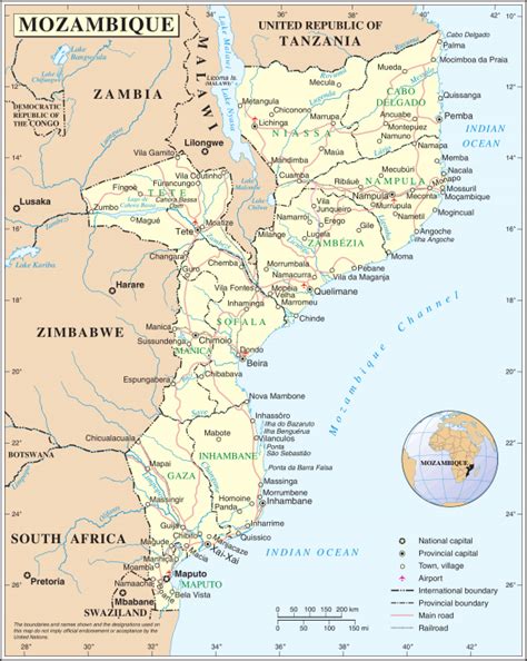 Mapa Moçambique 2348 X 2947 Pixel 151 Mb Domínio Público
