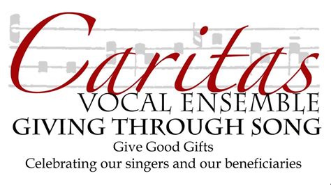 Caritas Vocal Ensemble Give Good Ts Shaker Hymn Youtube