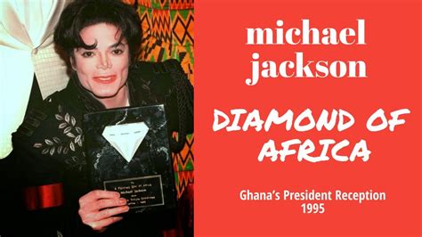 Rare Michael Jackson In Africa Diamond Of Africa Award Youtube