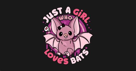 Just A Girl Who Loves Bats Anime Kawaii Bat Pentagram T Shirt
