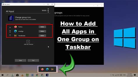 How To Group App Shortcuts In Taskbar On Windows 10 Youtube