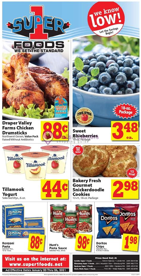 Super 1 Foods Weekly Ad Valid From 01202021 To 01262021 Mallscenters