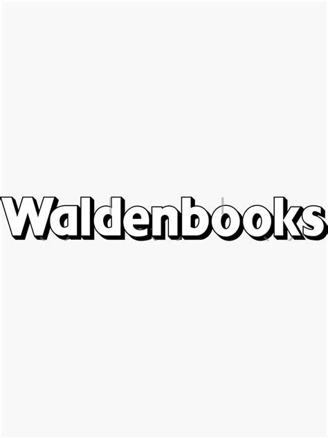 Waldenbooks Sticker For Sale By Nwerlandson Redbubble