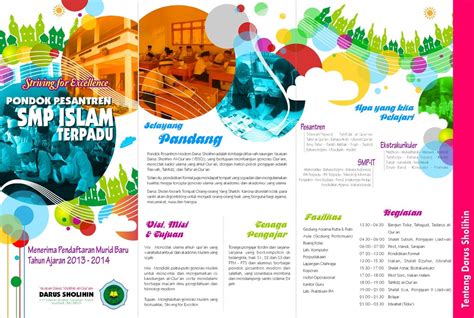 Contoh Brosur Promosi Sekolah Ppt Template Imagesee Riset