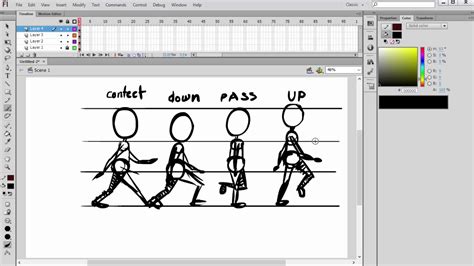 Animation Tips Walk Cycle In Flash Flash Animation Tutorial Youtube